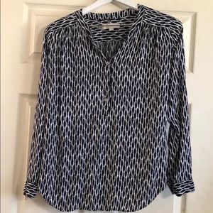 Loft 4 button front long sleeve.